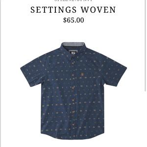Hippy Tree Men’s Button Up in “Settings Woven” Size MEDIUM